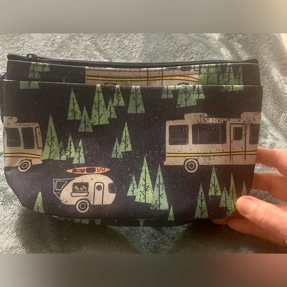 Thirty-One Clear Clip Pouch with RV Design